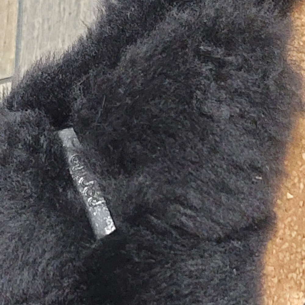 Papillio Birkenstock Fanny Teddy Wedge Mule Black Shearling Sherpa Sz 40/US Sz 9 - Picture 7 of 12